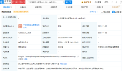 吉利成立企业管理合伙企业,注册资本1.2亿